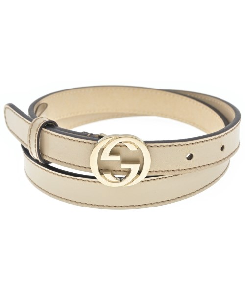 GUCCI(グッチ)ベルト 白 サイズ:85/2200686201038