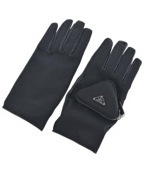 PRADA(プラダ)手袋 黒 サイズ:8/2200646032016