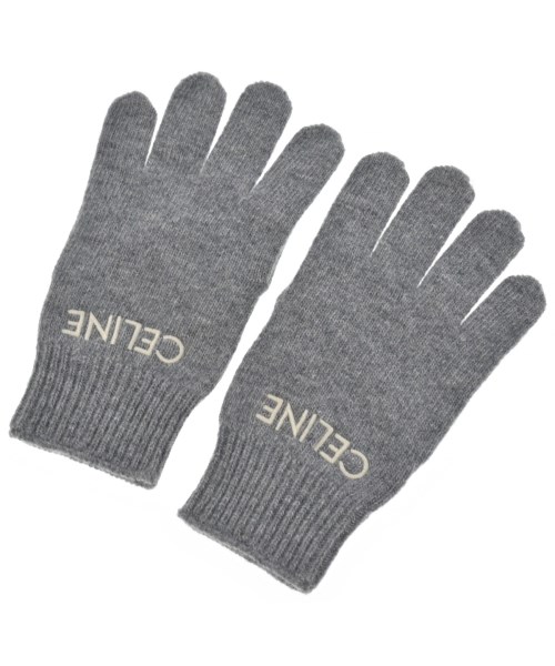 CELINE(セリーヌ)手袋 グレー サイズ:S/2200622144023