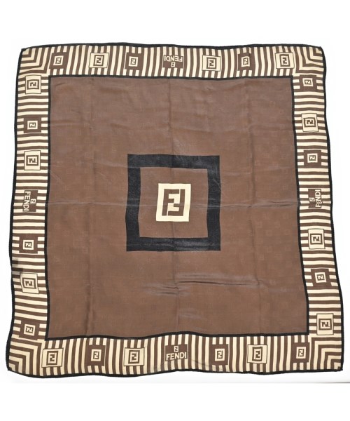 FENDI(フェンディ)バンダナ・スカーフ 茶 サイズ:-/2200653069081