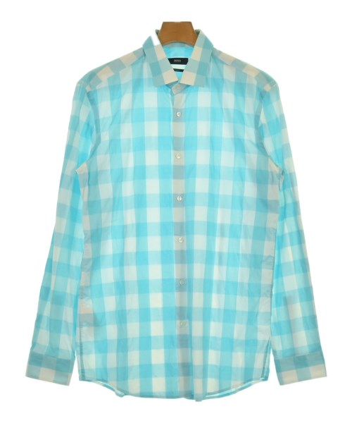 HUGO BOSS(ヒューゴボス)カジュアルシャツ 青 サイズ:41(XL位)/2200598780034