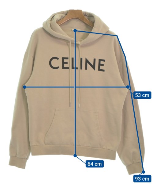 CELINE（セリーヌ）パーカー ベージュ サイズ:M メンズ/2200543254054