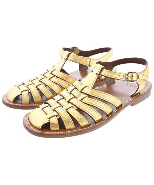 CELINE(セリーヌ)サンダル ゴールド サイズ:EU40(25cm位)/2200675236362