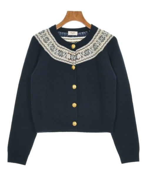 CELINE(セリーヌ)カーディガン 紺 サイズ:XS/2200649644032