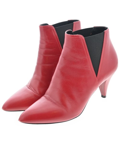 CELINE(セリーヌ)ブーツ 赤 サイズ:EU37 1/2(24cm位)/2200654156025