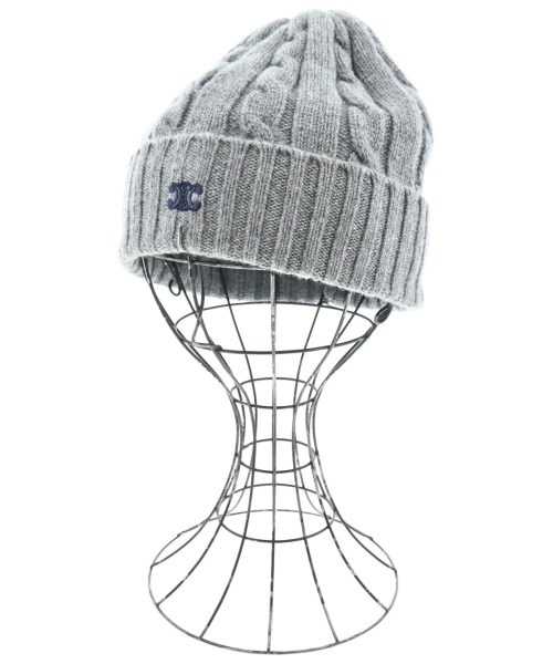 CELINE(セリーヌ)ニットキャップ・ビーニー グレー サイズ:TU/2200666136077
