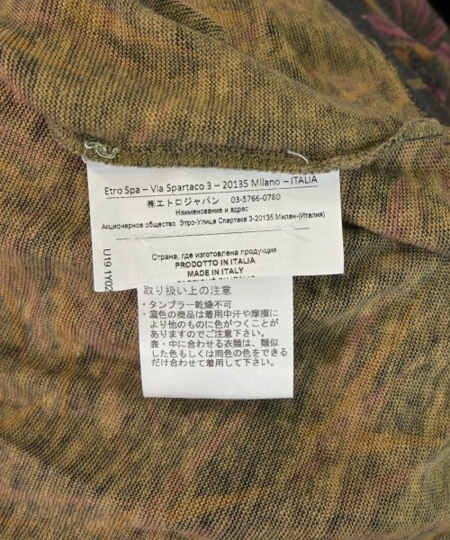 ETRO（エトロ）Tシャツ・カットソー 黒 サイズ:-(S位) メンズ/2200707160016