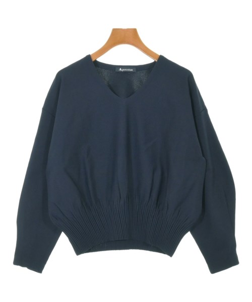 AQUASCUTUM(アクアスキュータム)ニット・セーター 紺 サイズ:8(M位)/2200545950046