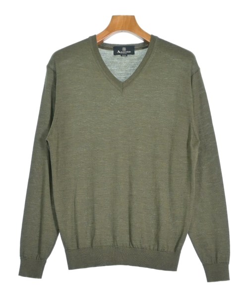 AQUASCUTUM(アクアスキュータム)ニット・セーター カーキ サイズ:M/2200657892036
