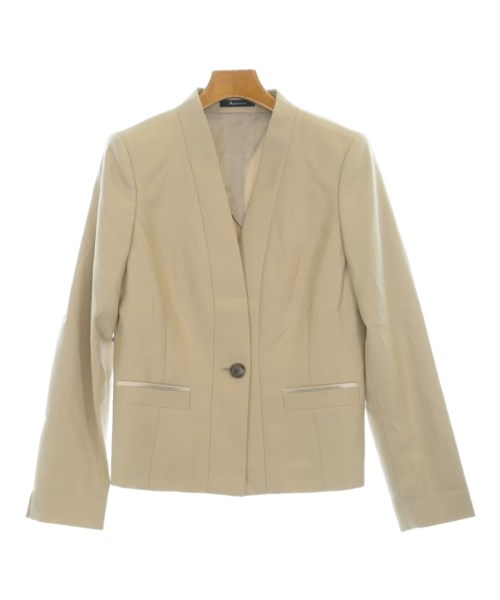 AQUASCUTUM(アクアスキュータム)のノーカラージャケット サイズ:8(S位) 22,600円