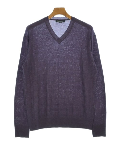 AQUASCUTUM(アクアスキュータム)ニット・セーター 紫 サイズ:L/2200661361047