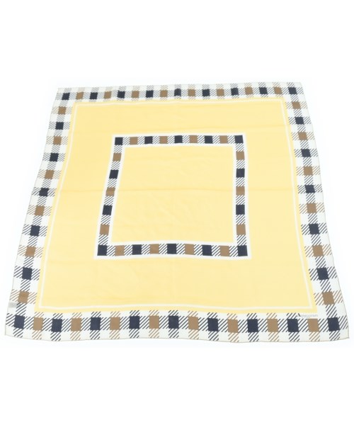 AQUASCUTUM(アクアスキュータム)バンダナ・スカーフ 黄 サイズ:-/2200666388049