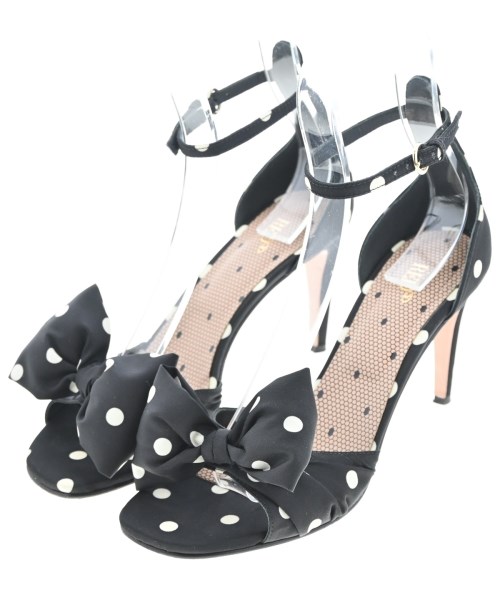 RED VALENTINO(ヴァレンティノレッド)サンダル 黒 サイズ:EU37(23.5cm位)/2200640489090