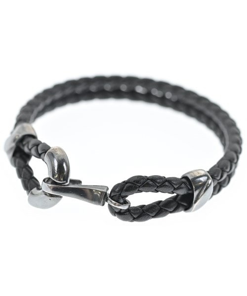 BOTTEGA VENETA(ボッテガベネタ)ブレスレット・バングル 黒 サイズ:M/2200679855040