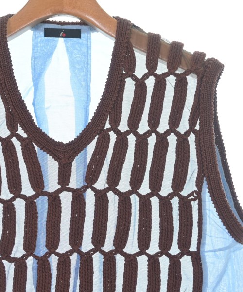 io yukomura Ta（イオユウコムラタ）ベスト/ノースリーブ 茶 サイズ:1(S位) レディース/2200651816014