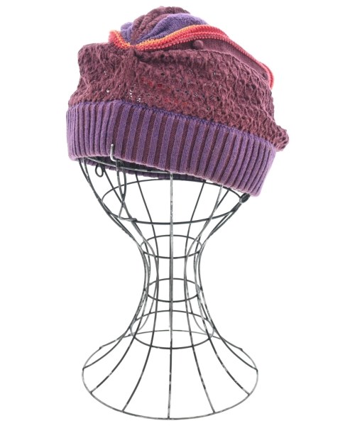 HIROKO KOSHINO TRUNK(ヒロココシノトランク)ニットキャップ・ビーニー 紫 サイズ:38/2200631801108
