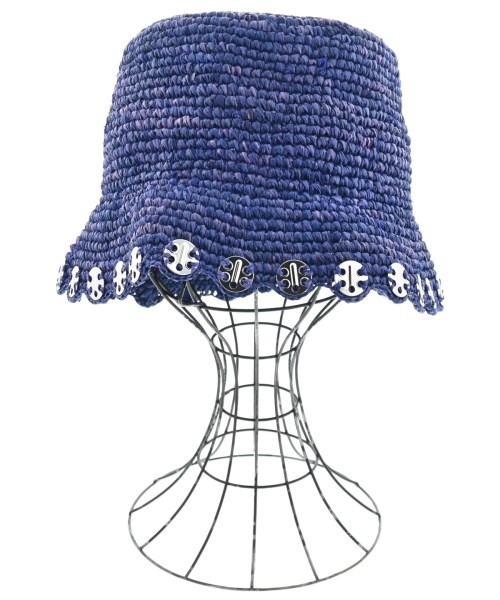 Paco Rabanne(パコラバンヌ)ストローハット 紫 サイズ:58/2200591965049