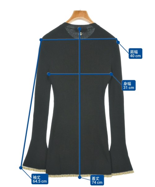 Paco Rabanne（パコラバンヌ）カーディガン 黒 サイズ:S レディース/2200648691181