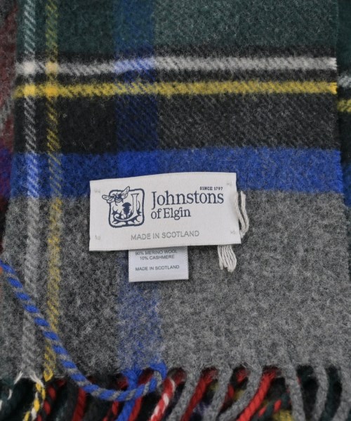 Johnstons of Elgin（ジョンストンズオブエルガン）マフラー グレー サイズ:F メンズ/2200550840073