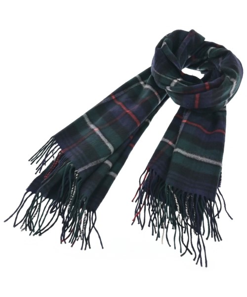 Johnstons of Elgin(ジョンストンズオブエルガン)マフラー 緑 サイズ:-/2200625160068