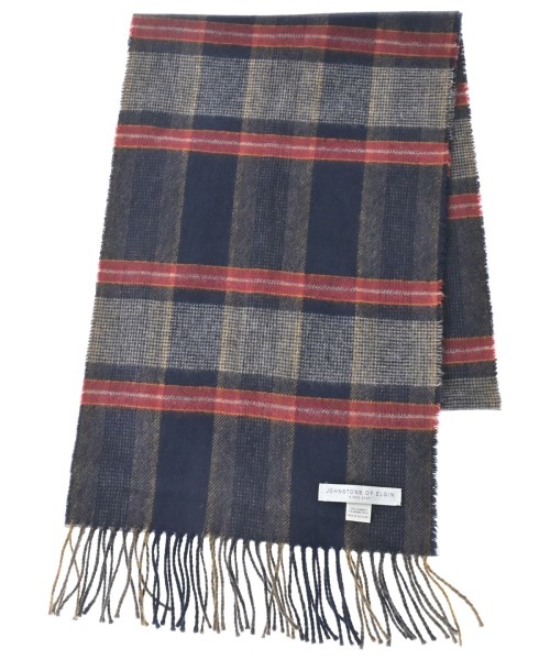 Johnstons of Elgin(ジョンストンズオブエルガン)マフラー 紺 サイズ:-/2200648552024