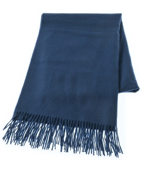 Johnstons of Elgin(ジョンストンズオブエルガン)マフラー 紺 サイズ:-/2200663568031