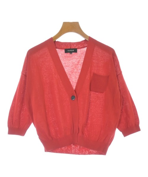 FAVEUR(ファヴール)カーディガン 赤 サイズ:40(M位)/2200657101022
