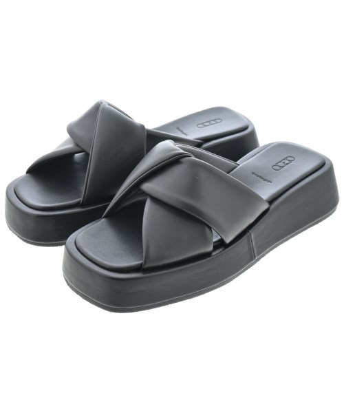 quartierglam(カルチェグラム)サンダル 黒 サイズ:EU35 1/2(22cm位)/2200623112052