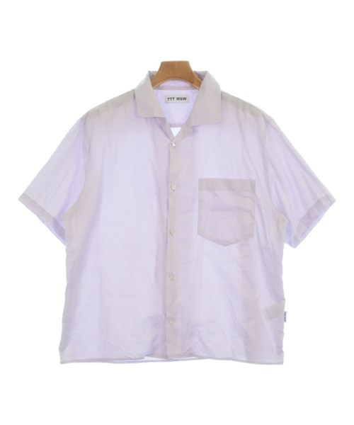 TTT_MSW(ティー)カジュアルシャツ 紫 サイズ:M/2200622397214