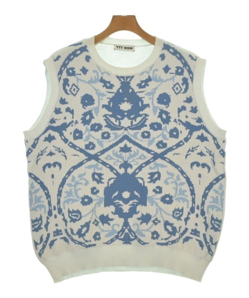 TTT_MSW(ティー)ニット・セーター 青 サイズ:L/2200630964095