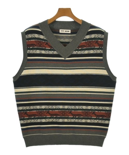 TTT_MSW(ティー)ベスト グレー サイズ:M/2200604161055