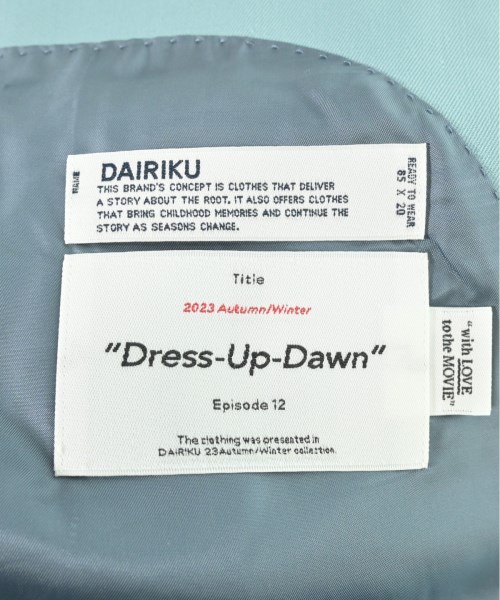 DAIRIKU（ダイリク）ジャケット 青 サイズ:L メンズ/2200570787112