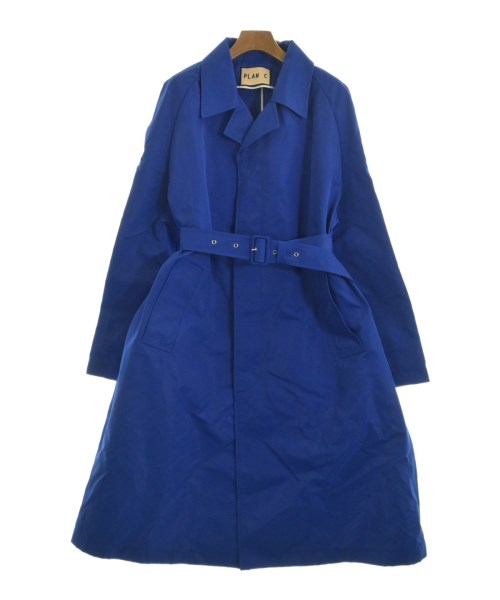 PLAN C(プランシー)ステンカラーコート 紺 サイズ:40(M位)/2200660647050