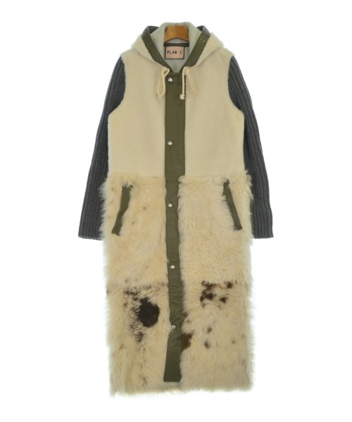 PLAN C(プランシー)ムートンコート 白 サイズ:40(M位)/2200650102019