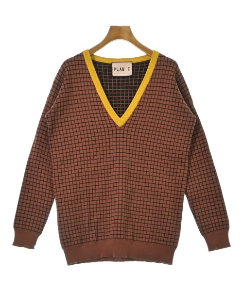 PLAN C(プランシー)ニット・セーター 茶 サイズ:36(XS位)/2200645978087