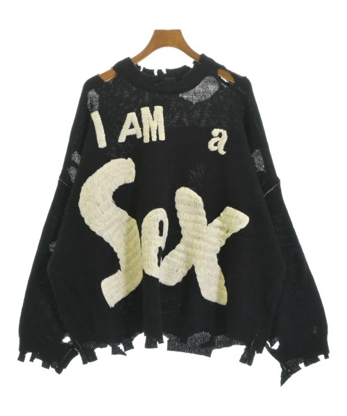 SAINT MICHAEL(セントマイケル)ニット・セーター 黒 サイズ:XL/2200523248028