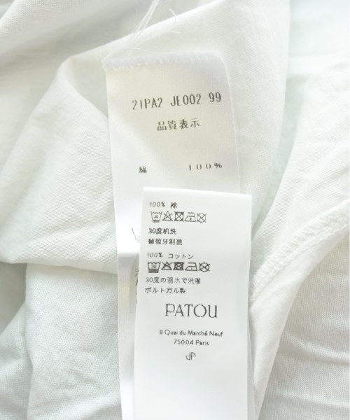 PATOU（パトゥ）Tシャツ・カットソー 白 サイズ:XS レディース/2200503988111