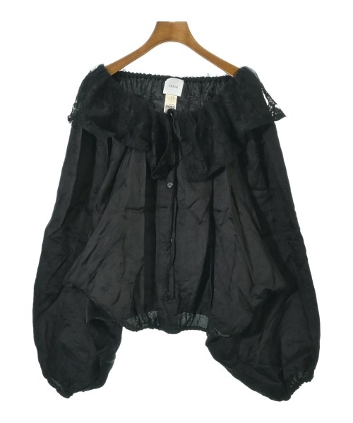 PATOU(パトゥ)ブラウス 黒 サイズ:34(XXS位)/2200652170016