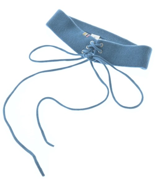 extreme cashmere(エクストリームカシミア)ベルト 青 サイズ:F/2200644573320