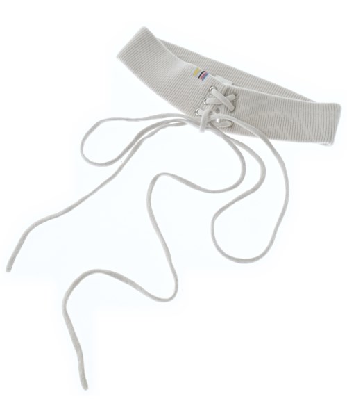 extreme cashmere(エクストリームカシミア)ベルト 白 サイズ:F/2200644573368