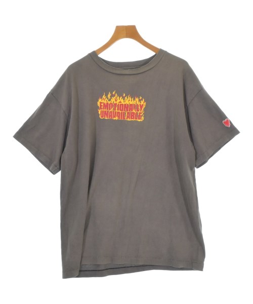 EMOTIONALLY UNAVAILABLE(エモーショナリーアンアベイラブル)Tシャツ・カットソー 茶 サイズ:L/2200690451122