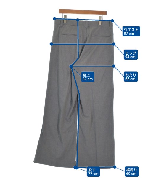 JADED LONDON（ジェイデッドロンドン）スラックス グレー サイズ:32(L位) メンズ/2200664181055