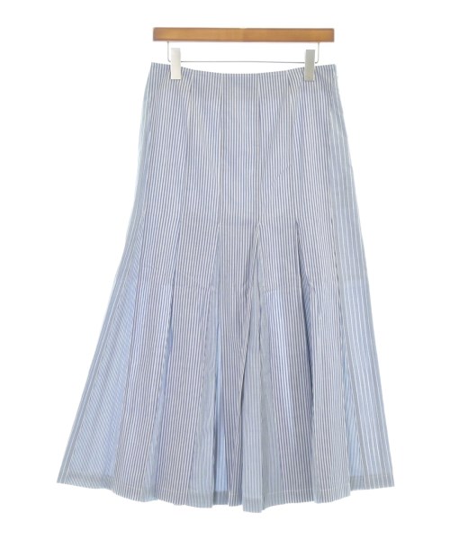 Deux cle(ドゥクレ)ロング・マキシ丈スカート 青 サイズ:40(M位)/2200669106053