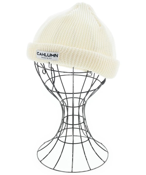 CAHLUMN(カウラム)ニットキャップ・ビーニー 白 サイズ:F/2200624399650