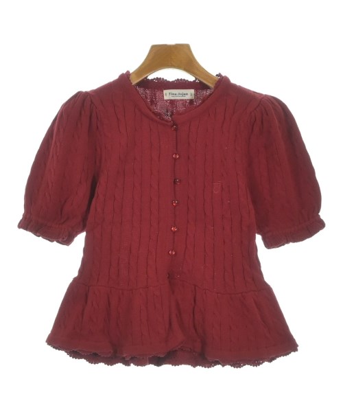 TINA:JOJUN(ティーナジョジュン)カーディガン 赤 サイズ:M/2200666961167