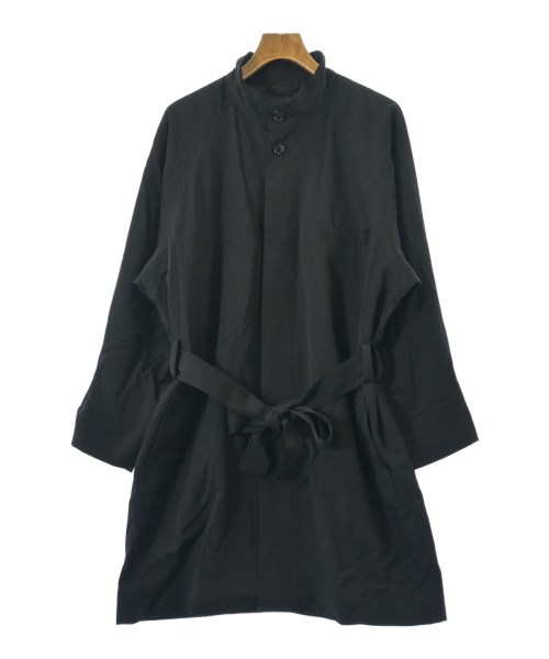 WILDSIDE YOHJI YAMAMOTO(ワイルドサイドヨウジヤマモト)ステンカラーコート 黒 サイズ:3(L位)/2200646531083