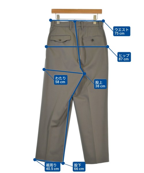 ssstein（シュタイン）スラックス 茶 サイズ:S メンズ/2200671242206
