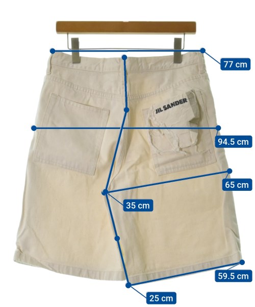 JIL SANDER +（ジルサンダープラス）ショートパンツ 白 サイズ:29(S位) メンズ/2200420928078