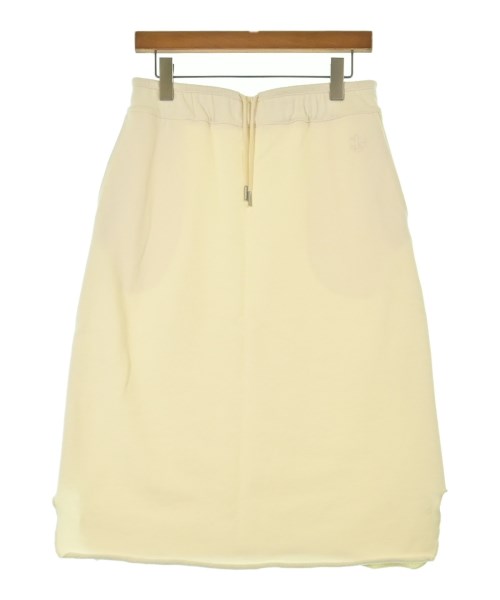 JIL SANDER +(ジルサンダープラス)ひざ丈スカート 白 サイズ:M/2200650947153