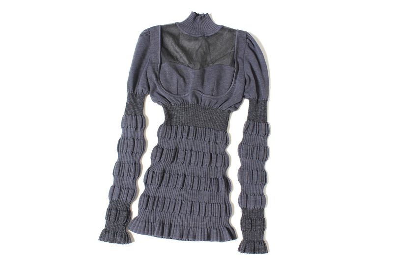 STRIPE RIB KNIT JUMPER